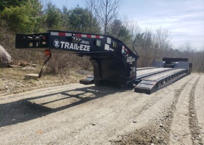 2021 Lowboy Hydraulic Detach Trailer for sale at Apple Truck and Trailer