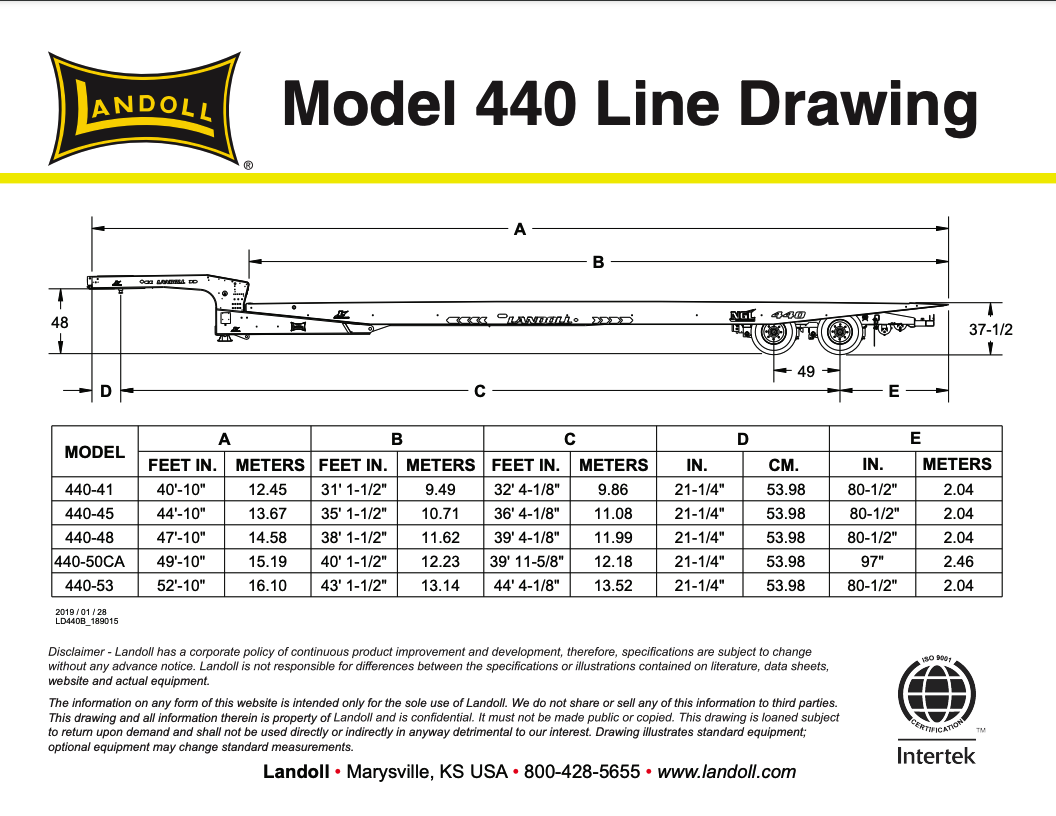 Landoll 440 Line Drawing